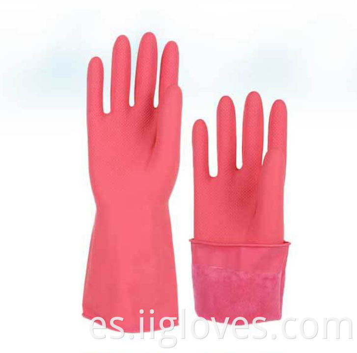 Guantes de goma duraderos de goma femenina Guantes de plástico impermeables guantes para lavavajillas para lavavajillas de la cocina de la cocina.